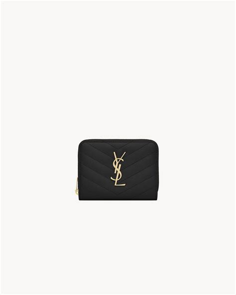 ysl 1 4 zip|CASSANDRE MATELASSÉ ZIP AROUND WALLET IN GRAIN .